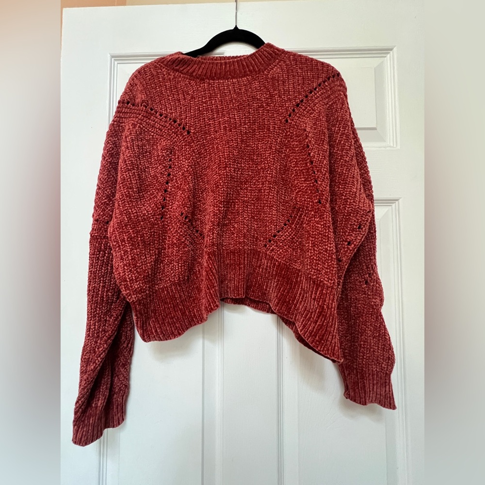 Lulu's Red Turtleneck Sweater Cozy Knit